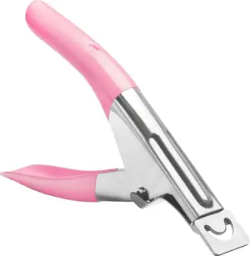 Gilotinë për thonj Activeshop Chrome Pink, profesionale, ergonomike, rozë metalike