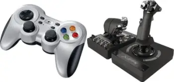 Set gamepad dhe joystick Logitech F710 Wireless dhe G X56 HOTAS, për PC, i zi