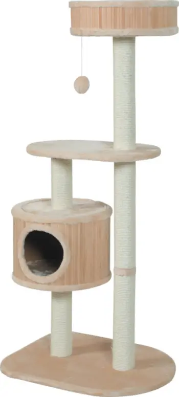 Gërvishtëse për mace Zolux Bamboo 3, 127 cm, bezhë