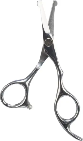 Gërshërë profesionale për putra dhe feçe Trixie, çelik inox, 13 cm, argjendi