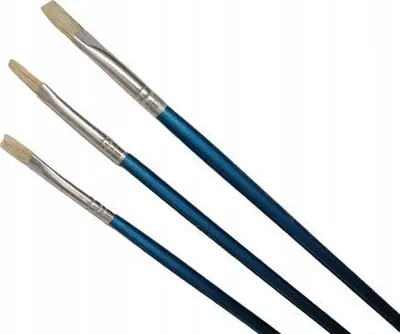 Set furçash pikture Centrum, 3 copë 2 4 6, dorezë e kaltër - 3