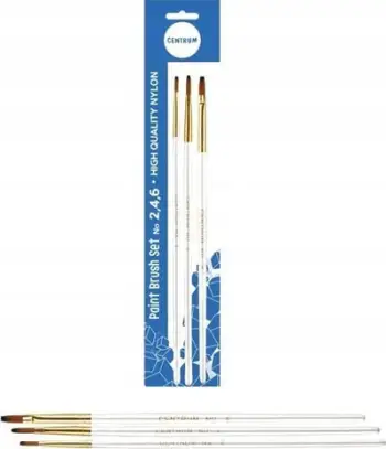 Set furçash pikture CTM Paint Brush Set Nylon, najlon, 3 copë