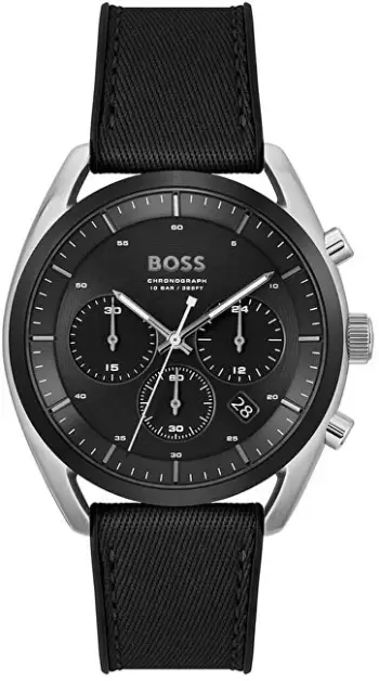 Orë dore për meshkuj Hugo Boss, e zezë