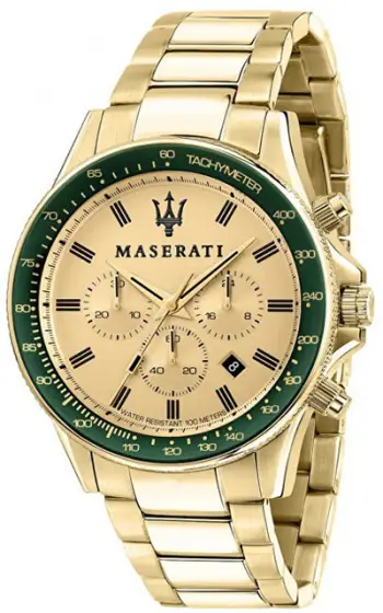 Orë dore për meshkuj Maserati Sfida Chronograph R8873640005, e artë