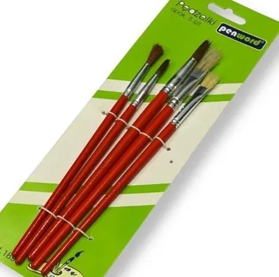 Set furçash Penword Brushes, 5 copë, shumëngjyrëshe - 2