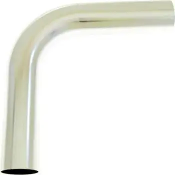 Tub alumini TurboWorks 90°, 70mm, 60cm, argjent