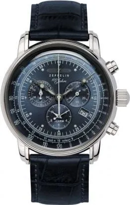 Ora kronograf për meshkuj Zeppelin 100 Years Ed.1 Z76803, quartz, çelik inox 42mm, kështjelltë - 1