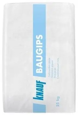 Gips ndërtimor Knauf Baugips, 25kg, i bardhë