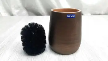 Set furçe tualeti WENKO Palena, plastike polyresin, kokë e zëvendësueshme, bronz