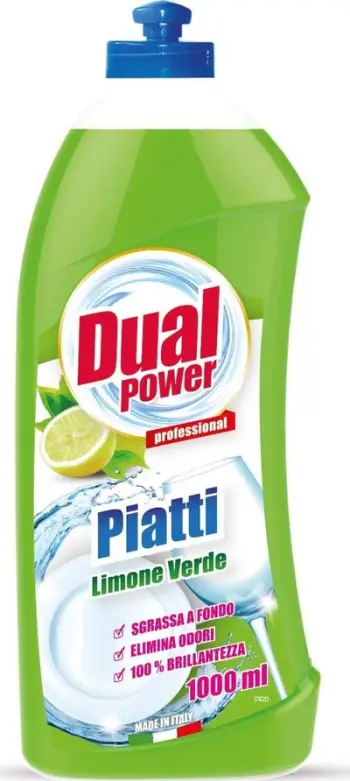 Detergjent enësh Dual Power Piatti Limone, lëng, 1L