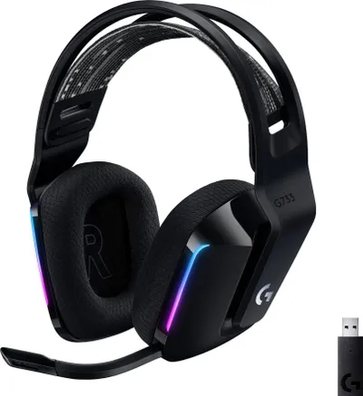 Set gaming Logitech G733 Lightspeed dhe G PRO X SuperLight 2, wireless, USB, të zinj - 3