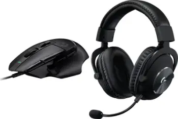 Set gaming Logitech G502 X dhe G Pro X, maus me sensor HERO, kufje me mikrofon BLUE VO!CE, i zi