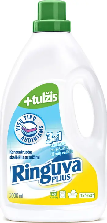 Detergjent i lëngshëm për rroba Ringuva Plus 3 në 1, universal, 2L