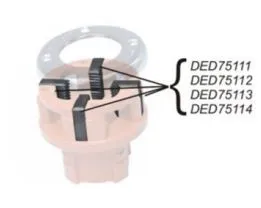 Set i aksesorë Dedra DED75114, 1 1/4", 4 copë - 1