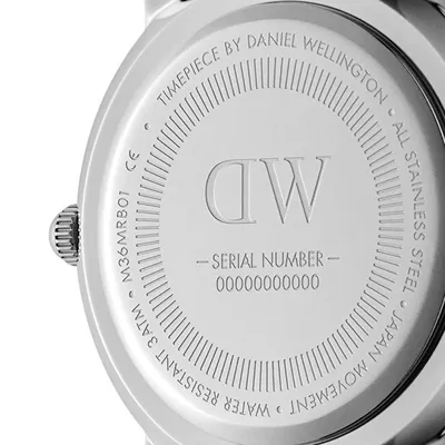 Orë për meshkuj Daniel Wellington Iconic DW00100677, e zezë - 4