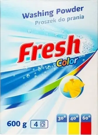 Detergjent pluhur Fresh Color, 600g, për rroba me ngjyra