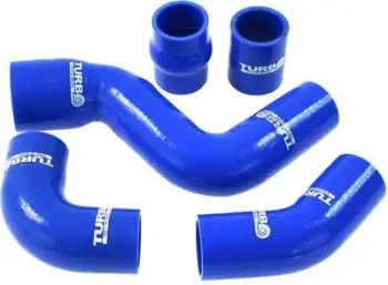 Tuba silikoni TurboWorks për marrje ajri, Audi A4 B6, rezistencë deri 200°C, blu