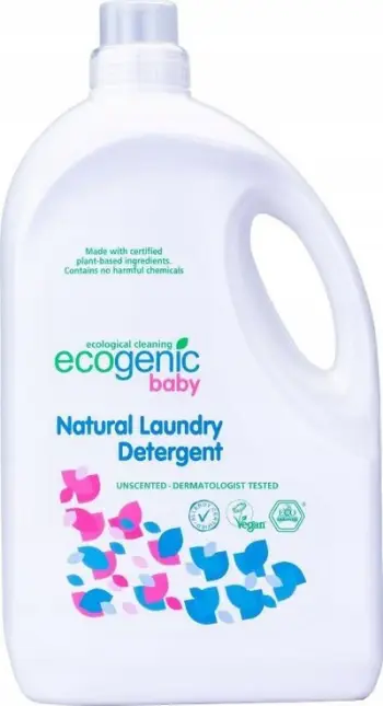 Detergjent larës për bebe Ecogenic Baby Natural Laundry Detergent, pa aromë, 2750ml, i bardhë