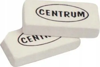Gomë fshirëse Centrum, 30x14x6mm, e bardhë