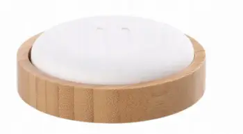 Difuzer aromash Rento Stone, gur qeramike, bazë bambuje, i bardhë
