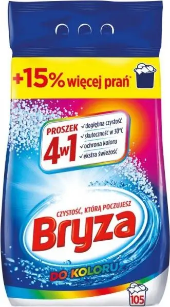 Detergjent pluhur Bryza 4in1 Color, 6.825 kg, për rroba me ngjyra