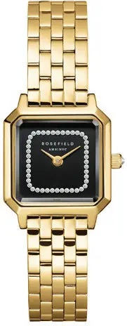 Orë për femra Rosefield Luxury Noir BBGSG-B09, e artë