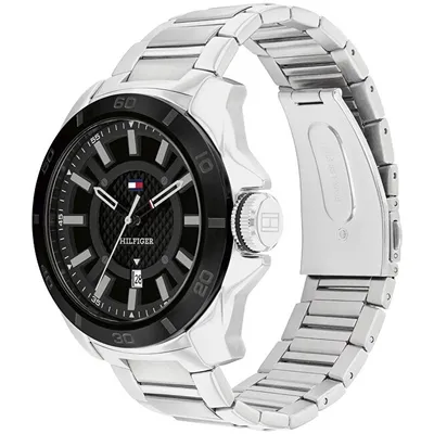 Orë për meshkuj Tommy Hilfiger Windsurf 1792138, e argjendtë - 2