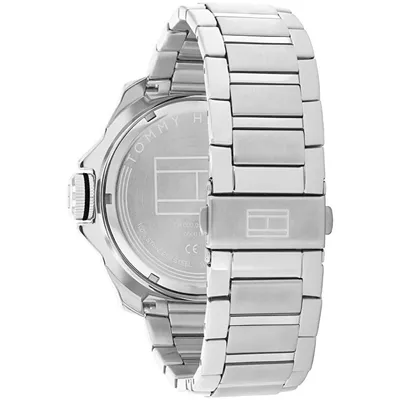 Orë për meshkuj Tommy Hilfiger Windsurf 1792138, e argjendtë - 3
