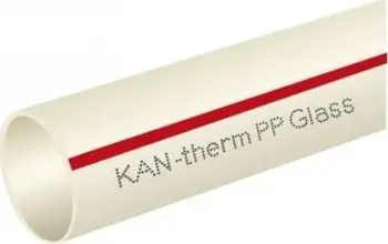 Tub PPR KAN-therm PP Glass SDR6 PN20, 110x18.3, 4 m, i bardhë