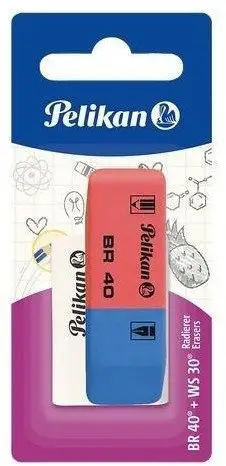 Set goma Pelikan BR40 + WS30, për laps dhe bojë, shumëngjyrëshe