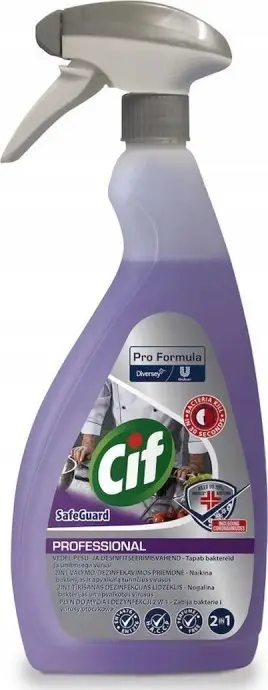 Dezinfektues pastrues CIF Diversey Safeguard 2 in 1, i koncentruar, 750ml