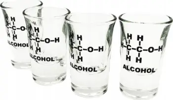 Set gotash shoti Mad Monkey Funny, 4 copë, formulë kimike alkooli, transparent