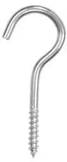 Set grepa vidhash Haushalt Screw Hook D12, 3.5x20mm, 5 copë, metalik