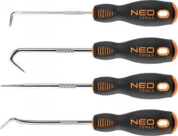 Set grepash preciz Neo 04-231, 150 mm, 4 copë, portokalli