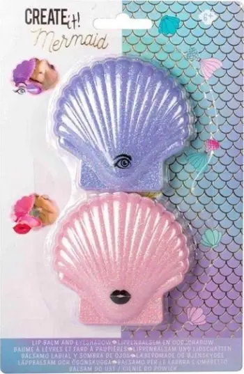 Set grimi për fëmijë CREATE IT! Mermaid, balsam buzësh dhe hije sysh, shumëngjyrësh