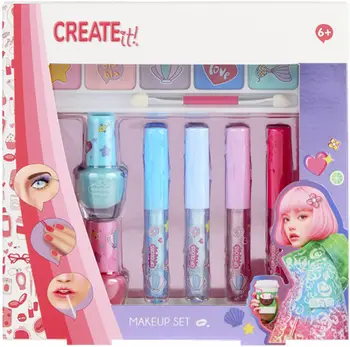 Set grimi për fëmijë CREATE it! Mermaid Make-Up Glitter, me shkëlqim, multingjyrësh