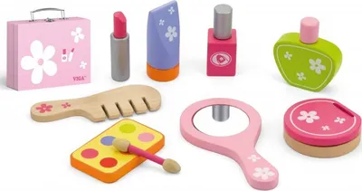 Set grimimi druri për fëmijë Viga 50531, valixhe me aksesorë loje, rozë - 4