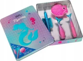 Set grimimi për fëmijë Create It Mermaid, tattoo pen dhe stencil, lip gloss dhe pasqyrë, shumëngjyrësh