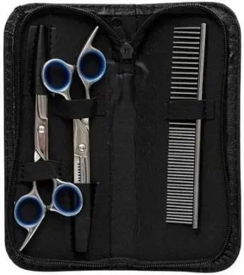 Set grooming Barry King BK-14635, 3 pjesë, gërshërë dhe krehër, në kuti