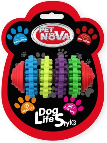 Dhëmbëzues për qen PET NOVA TPR, 8 cm, shumëngjyrëshe