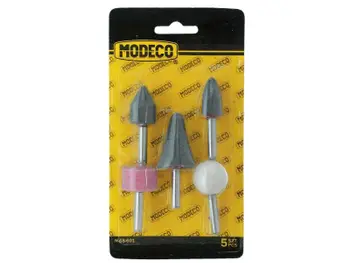 Set gurë bluarës me bosht Modeco MN-68-601, 5 copë, për metal