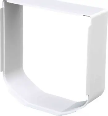 Tunel për derë kafshësh Trixie SureFlap, model 38530 38540, i bardhë