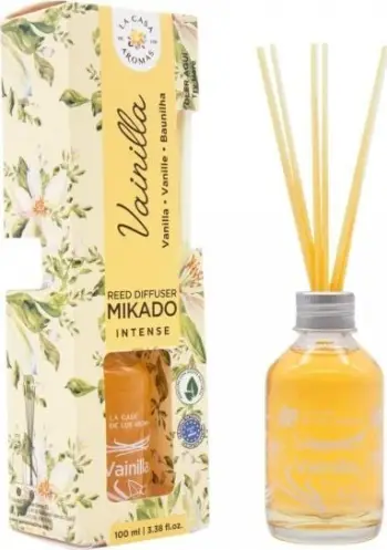 Difuzor arome La Casa de los Aromas Mikado Intense Vanilla, 100ml, aromë vanilje