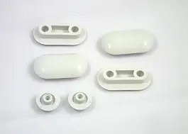 Goma mbështetëse për kapak tualeti KOŁO Style Primo 99082, set zëvendësues, të bardha