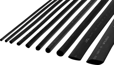 Tub termokontraktues Cabletech LEC-NAR0245.1, 3mm, 1m, i zi - 1
