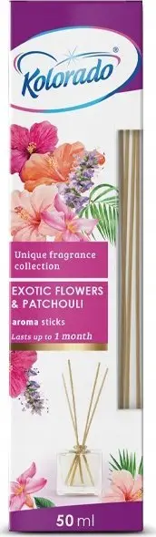 Difuzer aromatik Kolorado Fragrance Sticks Exotic Flowers, 50ml