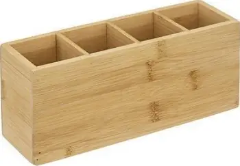 Organizues aksesorësh 5five Simply Smart, bambu, 4 ndarje, kafe natyrale