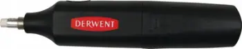 Gomë elektrike Derwent Battery Operated Eraser, me bateri AAA, me zëvendësues, gri
