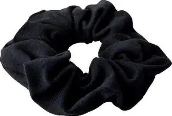 Gomë flokësh Anwen Scrunchie Cotton, pambuk, elastike, e zezë