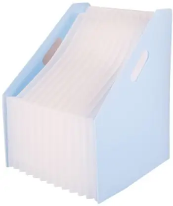 Organizues dokumentesh Deli A4, akordian me 13 ndarje, plastikë PP, rozë pastel